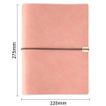 Journal 6 Ring Binder Notebook im Sommer Stock A5 A6 PU Lederfarben für Mädchen Pink Mini gelbe Bag Grüne Geschenk Cover Geschäft